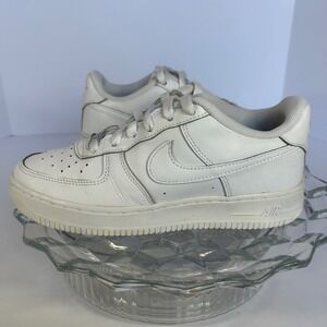 Nike Air Force 1 Low White Sneakers Athletic Shoes Youth Size 6Y